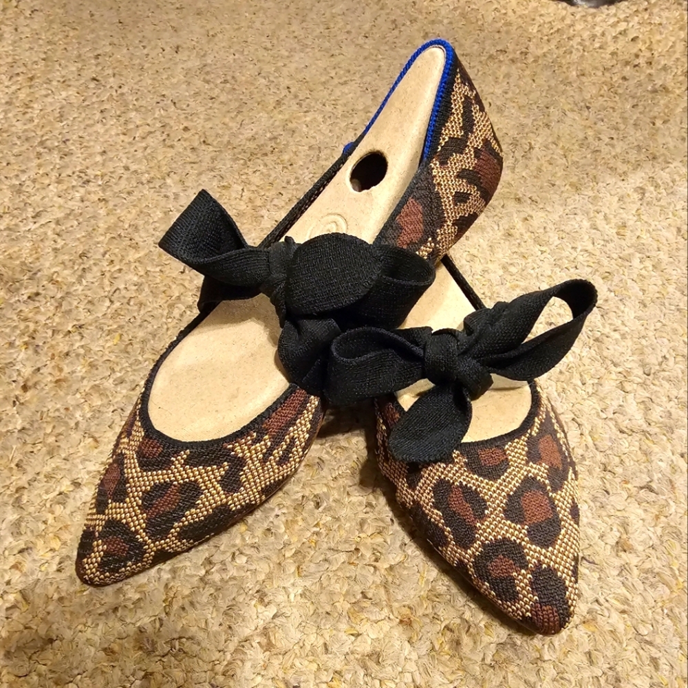 Rothys leopard flat